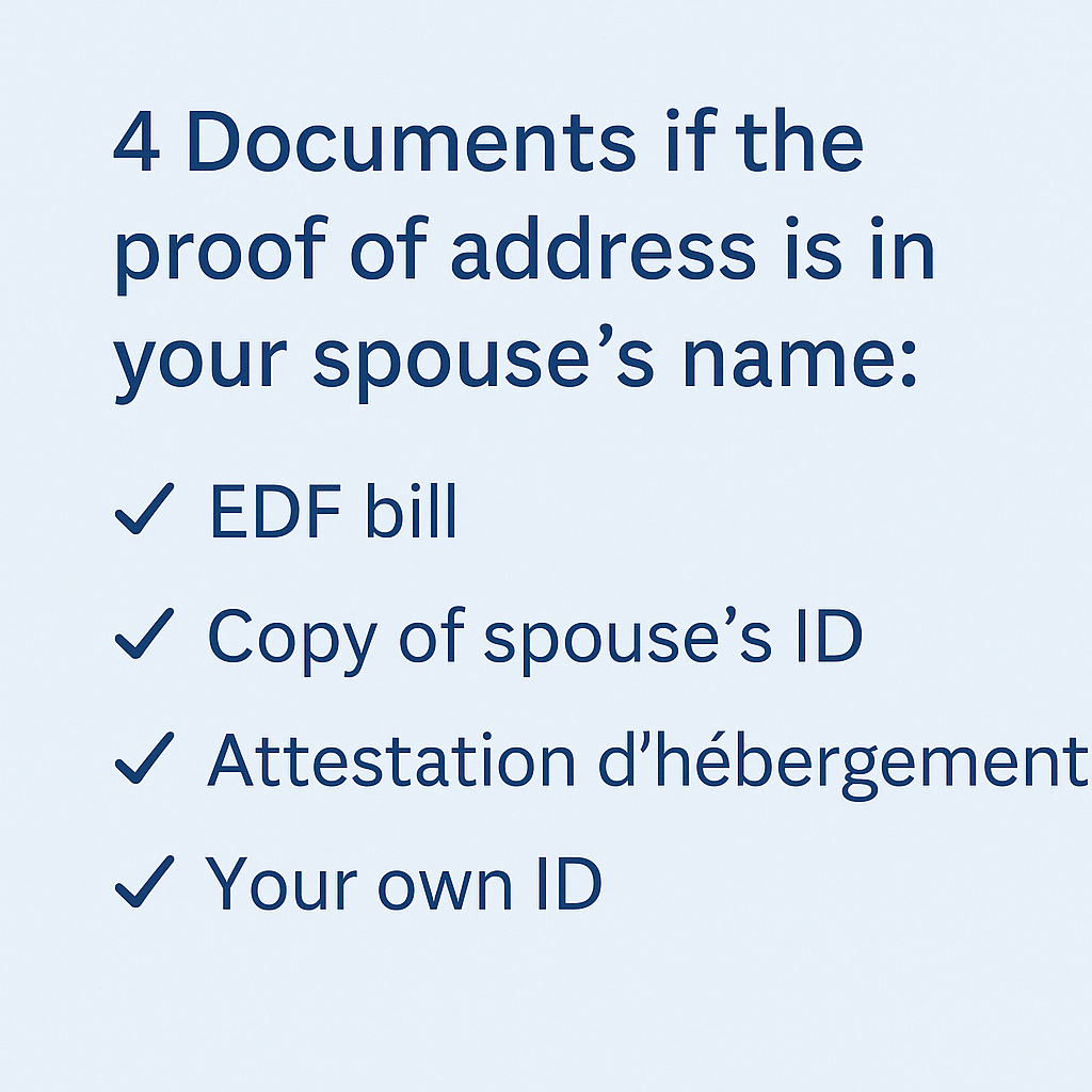documents for your proof of address