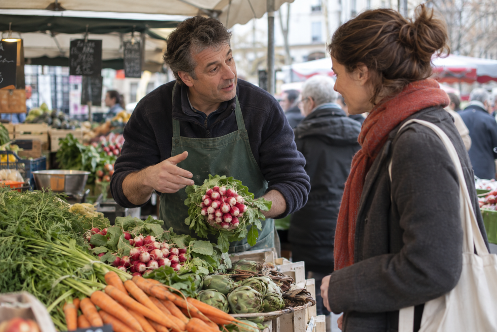 What to say at a Paris market when speaking with a local seller